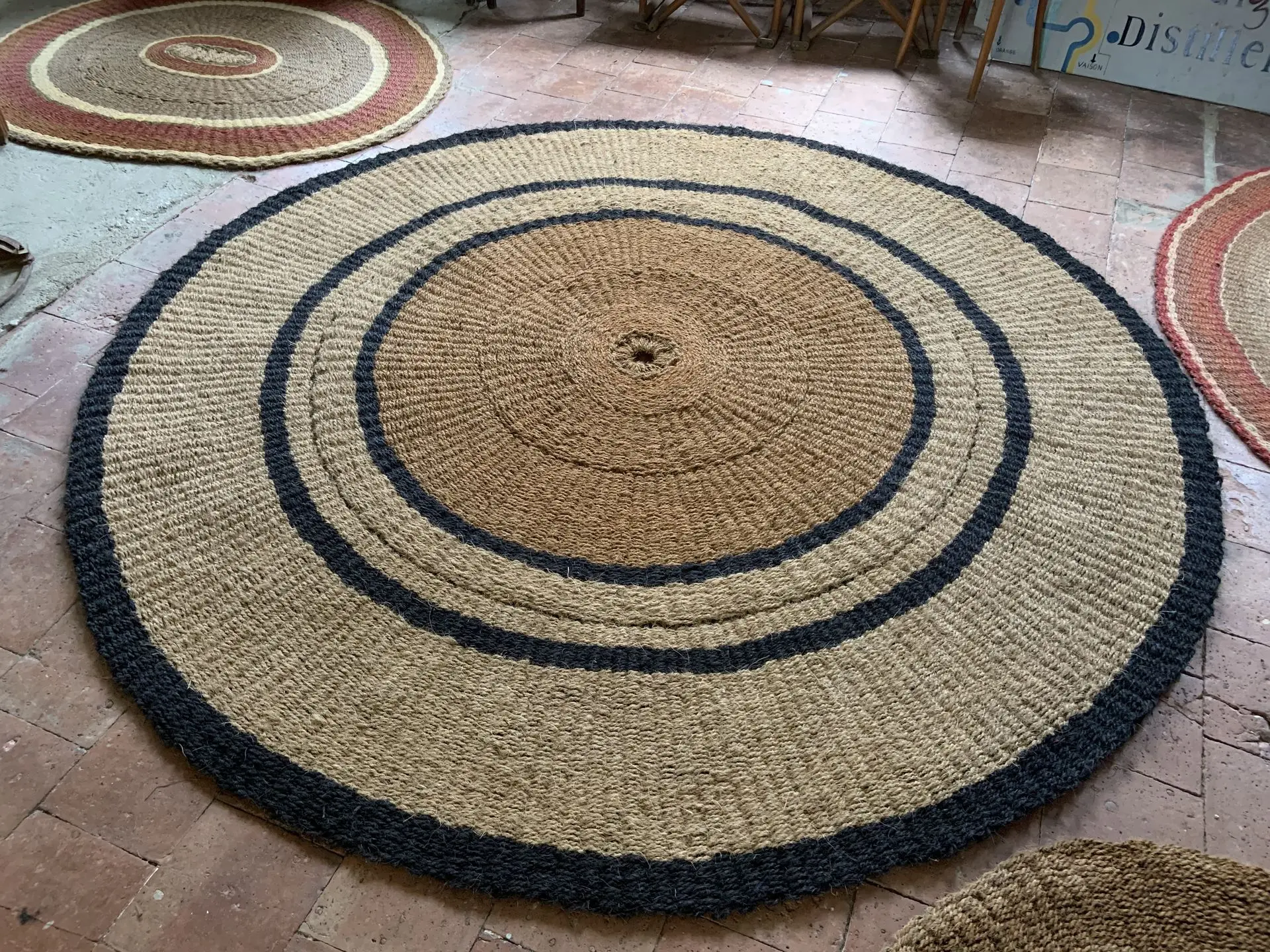 scourtin tapis rond scourtinerie modele pampa made in france