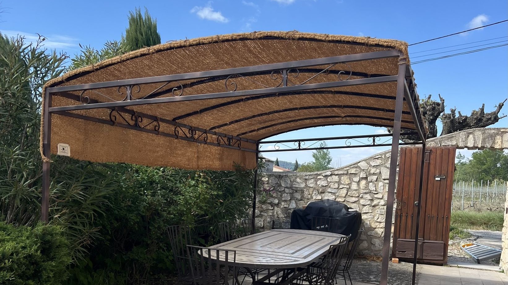 scourtinerie ombrière pergola toile coco ombrage voile