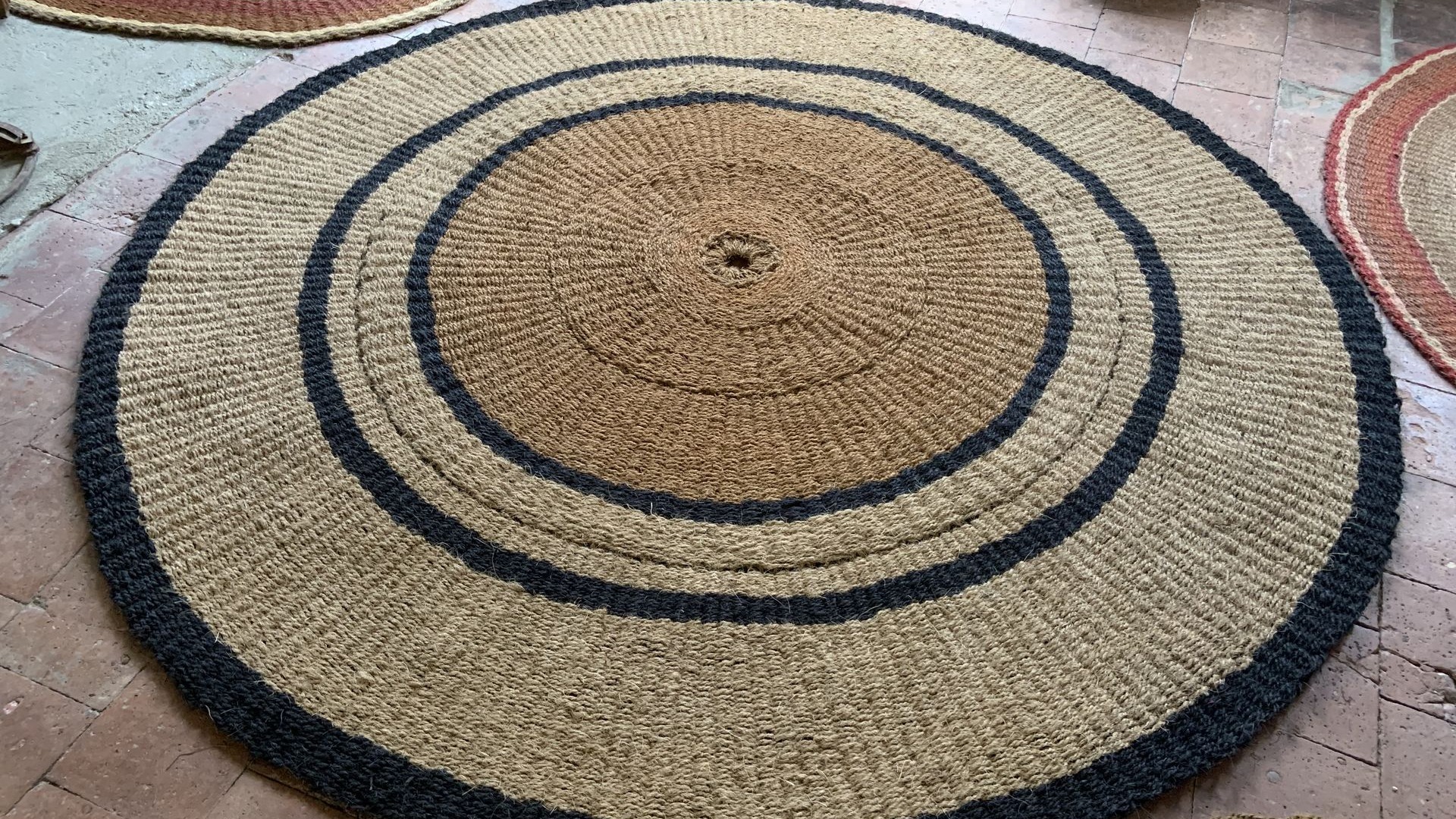 scourtin tapis rond scourtinerie modele pampa made in france