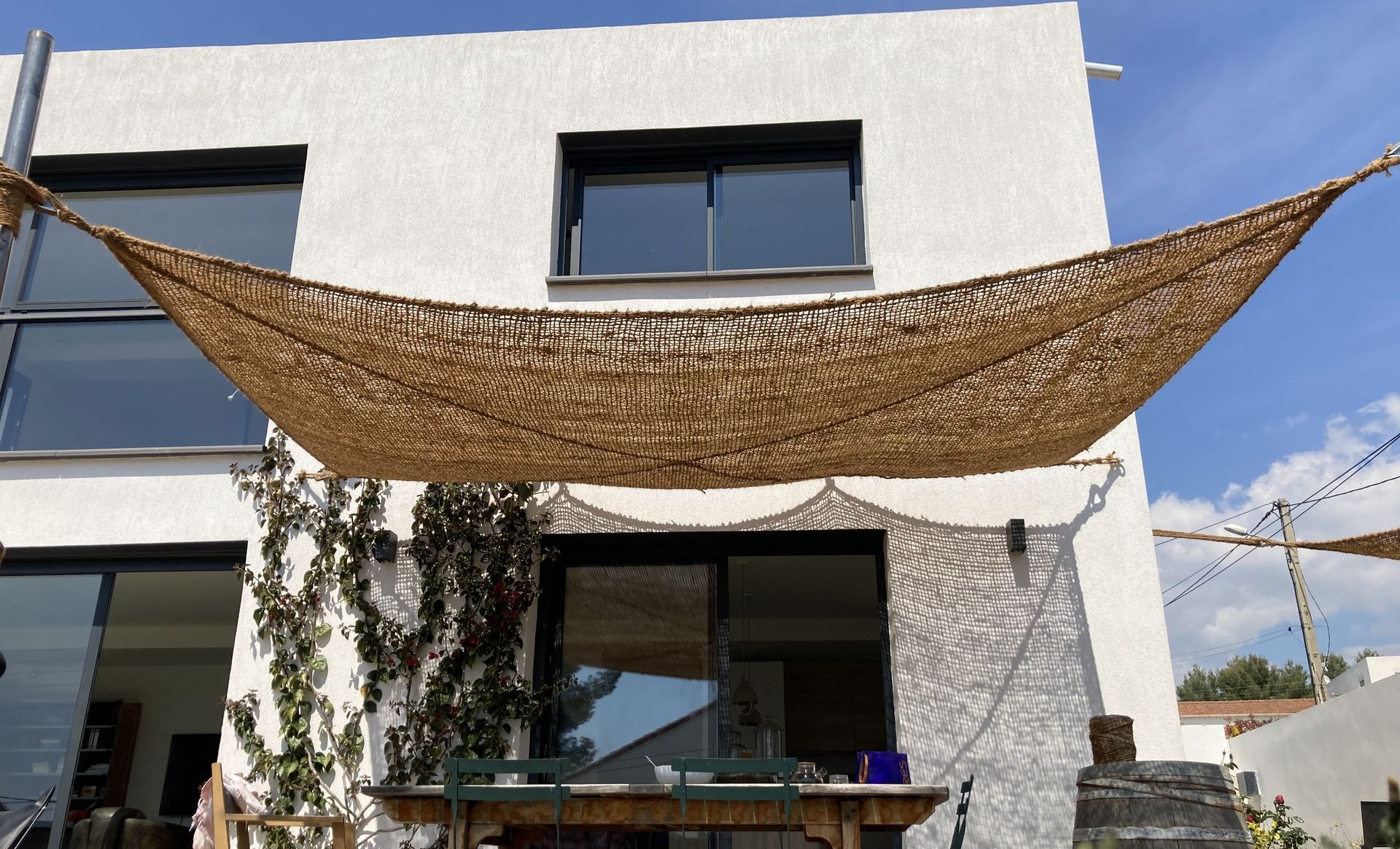 voile d'ombrage en fibre de coco