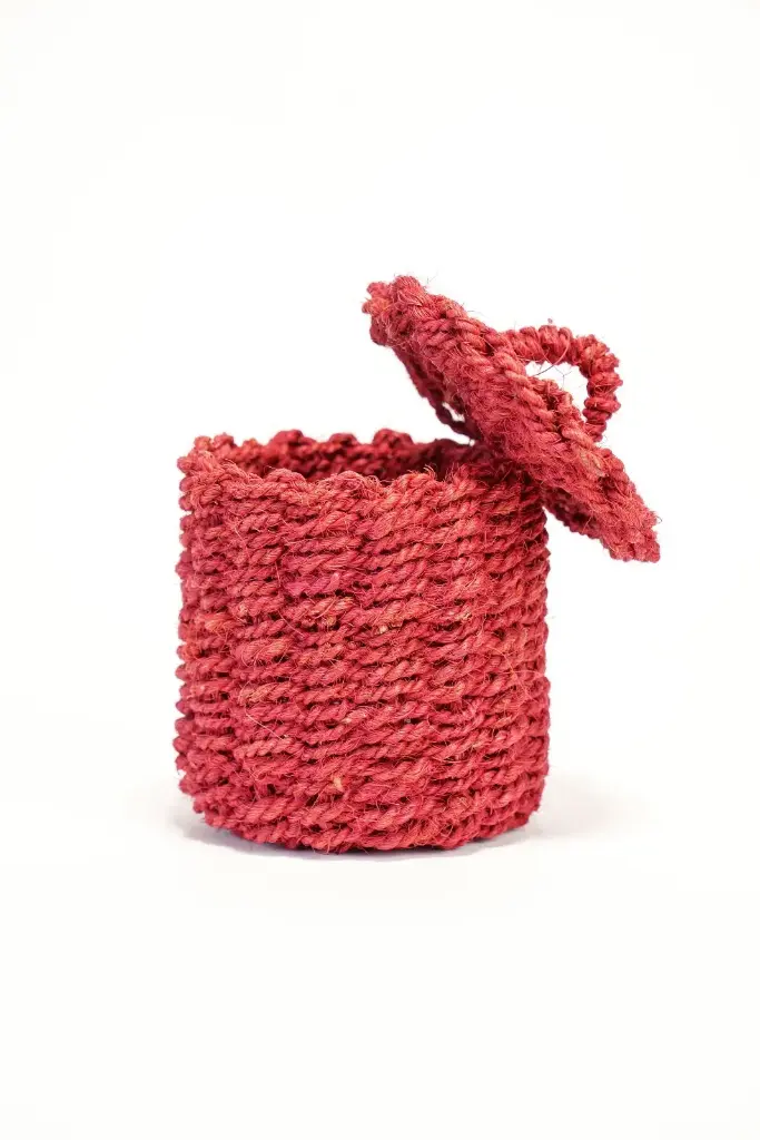 Panière avec Couvercle 12 x 12 cm – 100% Coco