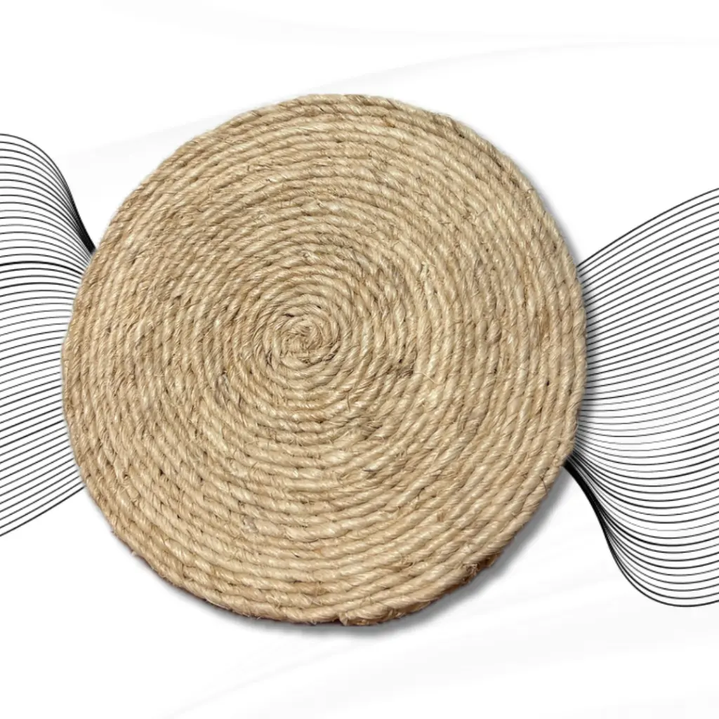 dessous de plat fibre bananier blanc.webp