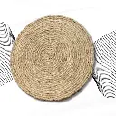 dessous de plat fibre bananier blanc.webp