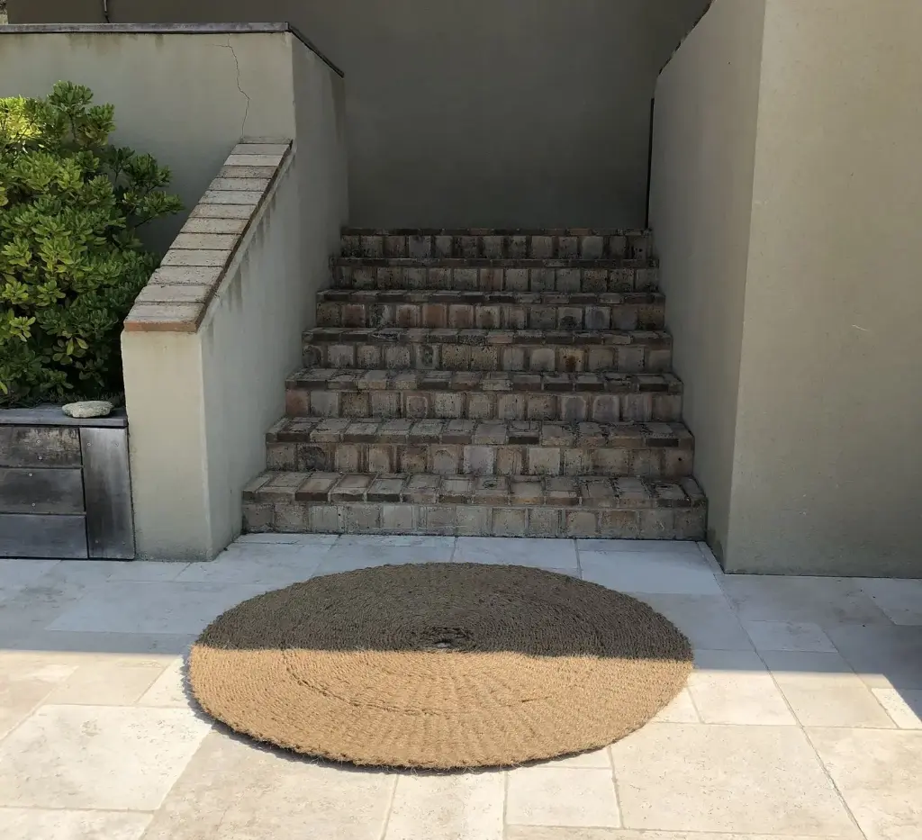 Scourtin rond 120 cm Naturel