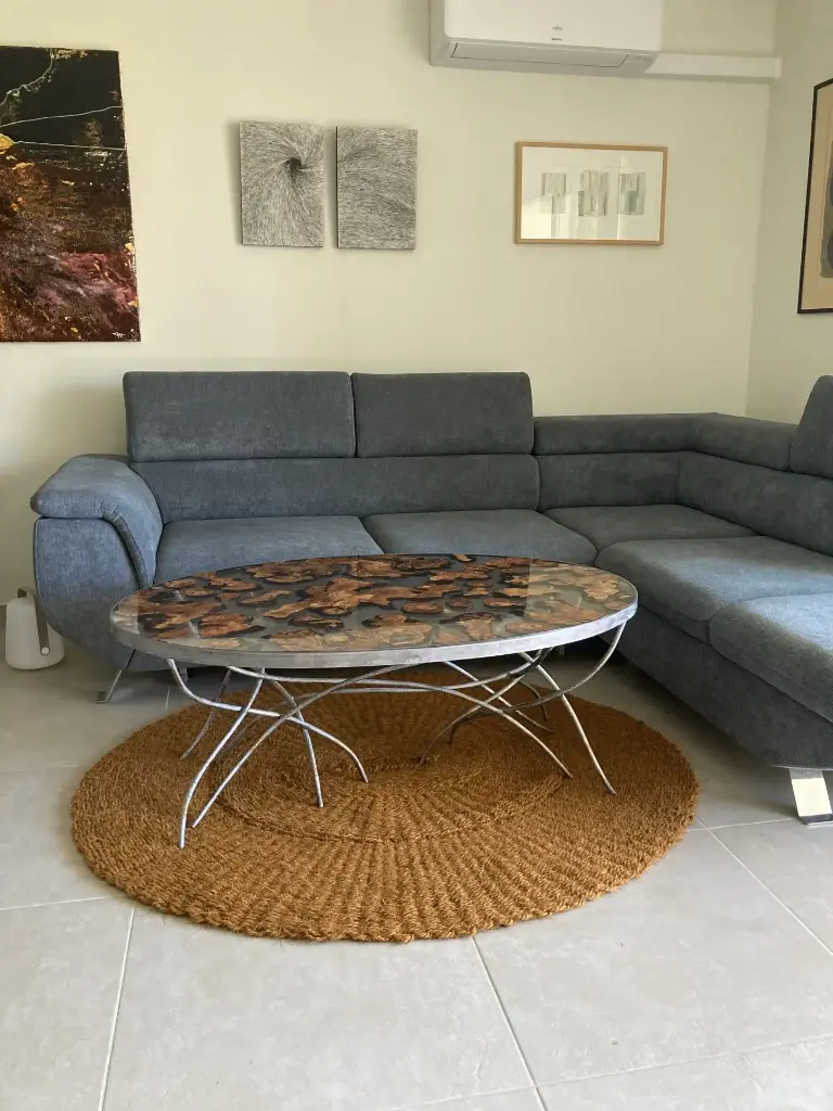 Scourtin Ovale 140x120 cm COULEUR