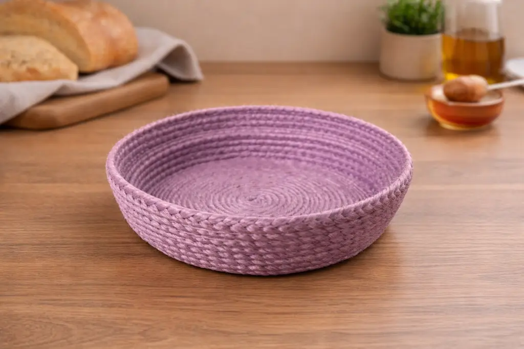 Handwoven Banana Fiber Basket 20 cm