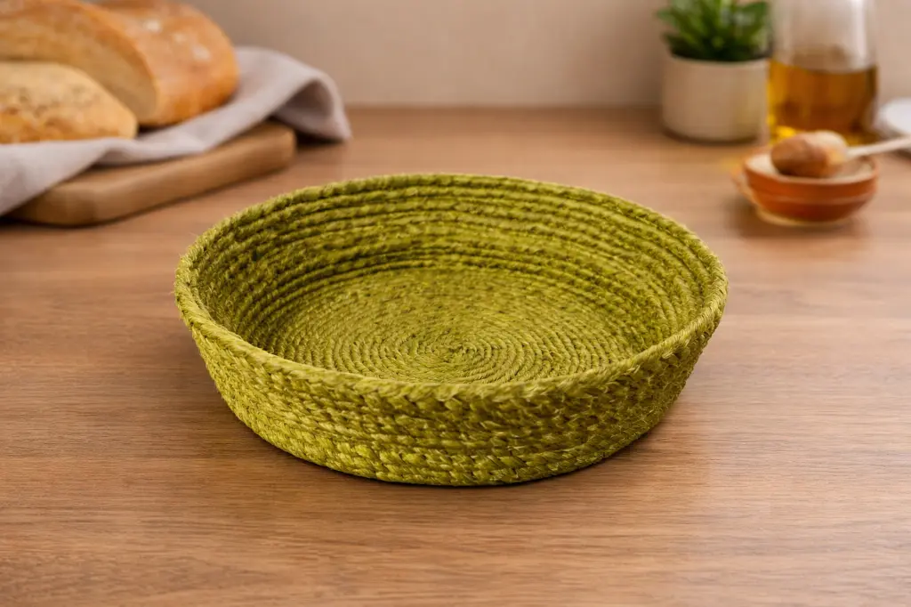 Handwoven Banana Fiber Basket 20 cm