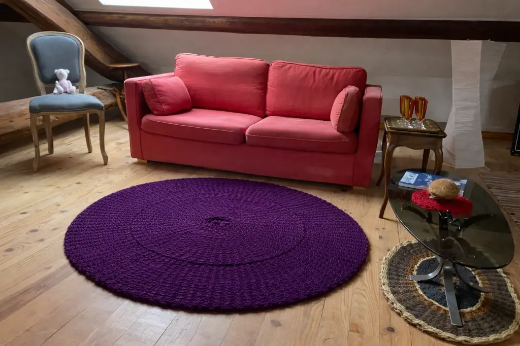 Scourtin rond 140 cm - Couleur