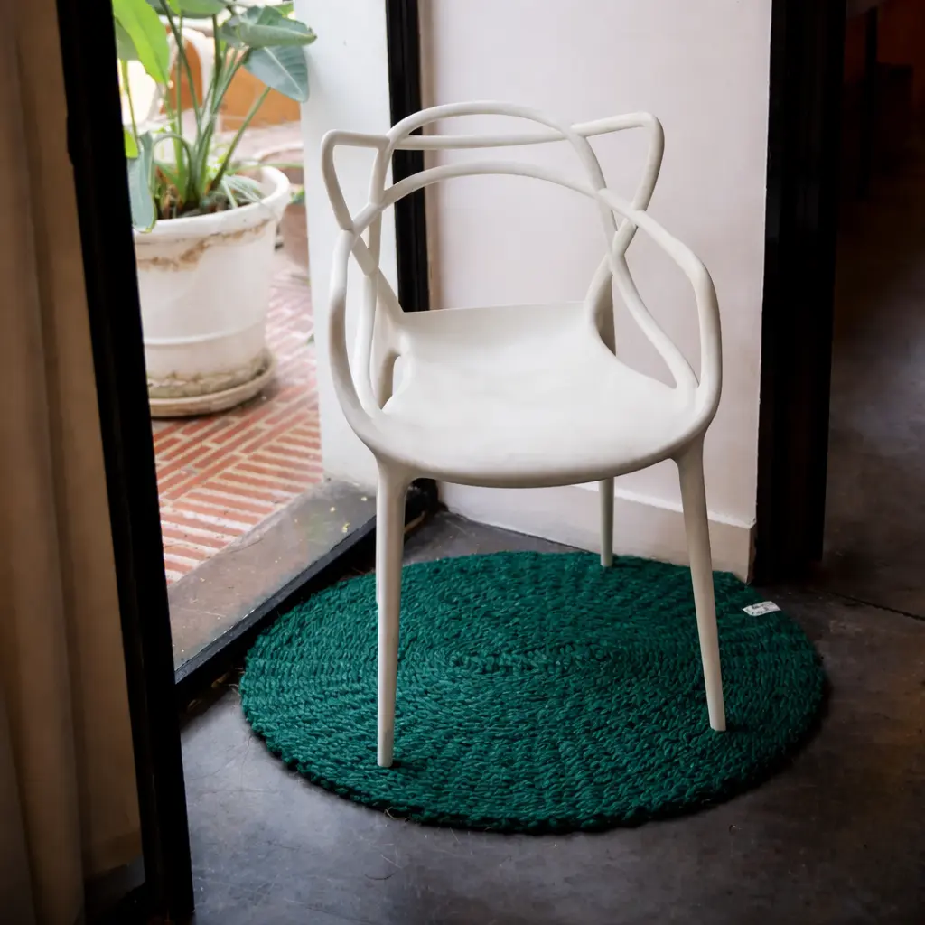 [SOV90C-VERTSAPIN] Oval Scourtin 90x70 cm COLOR (VERT SAPIN)