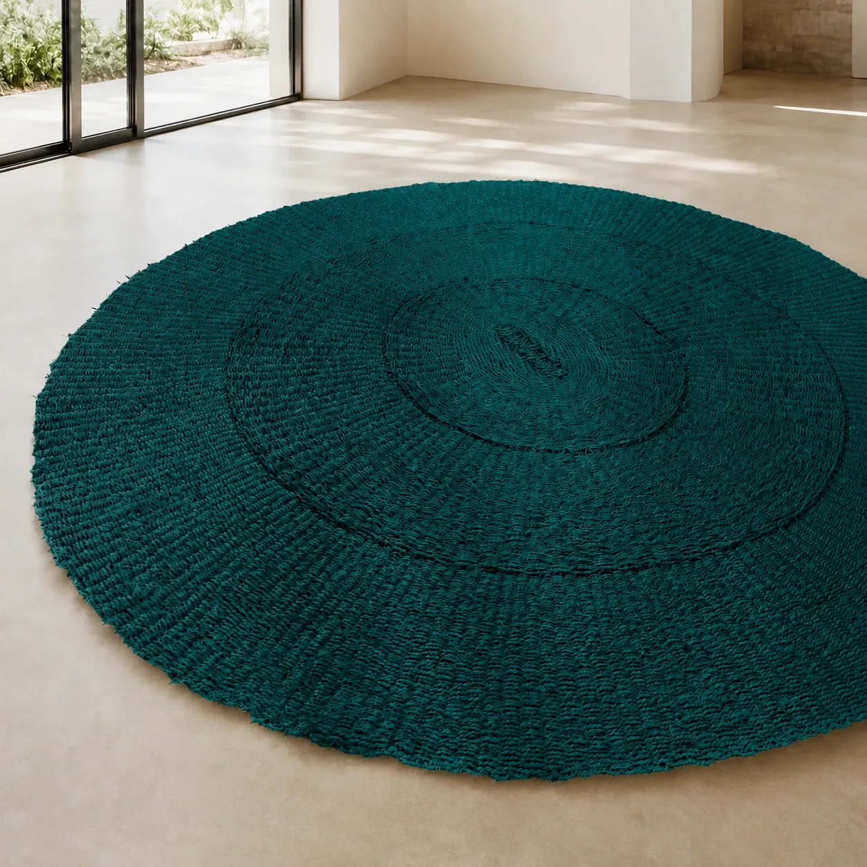 [SOV240C-VERTSAPIN] Scourtin Ovale 240 x 220 cm - Couleur (VERT SAPIN)