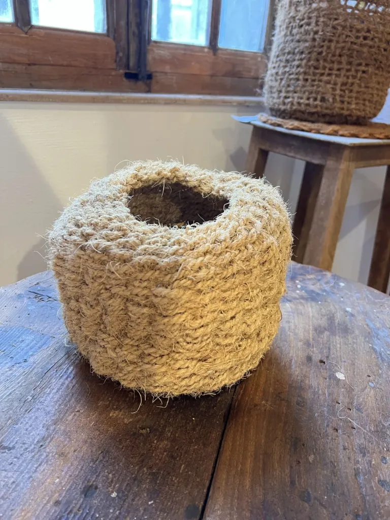 [BTK-COCO-PANIER-BOULE/NICHOIR-BLANC] "Ball" Basket / Birdhouse (White)