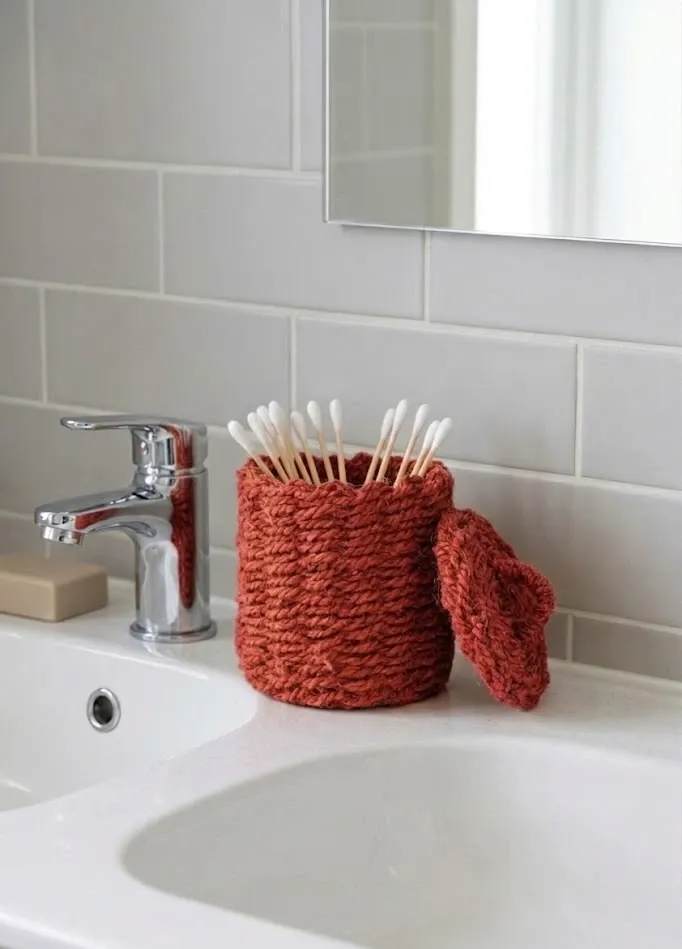 Panière avec Couvercle 12 x 12 cm – 100% Coco