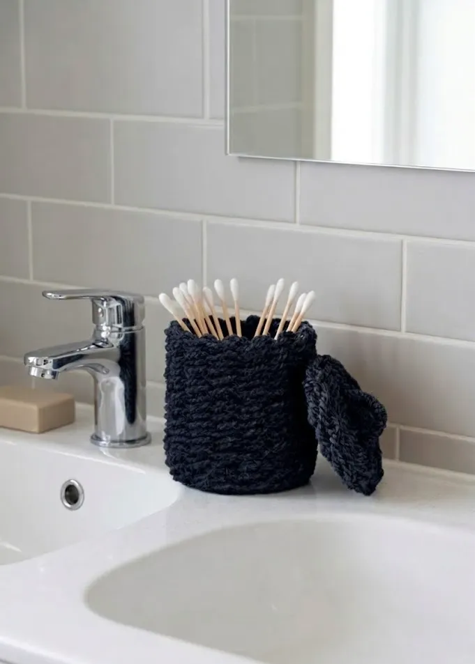 Basket with Lid 12x12 cm – 100% Cocofiber