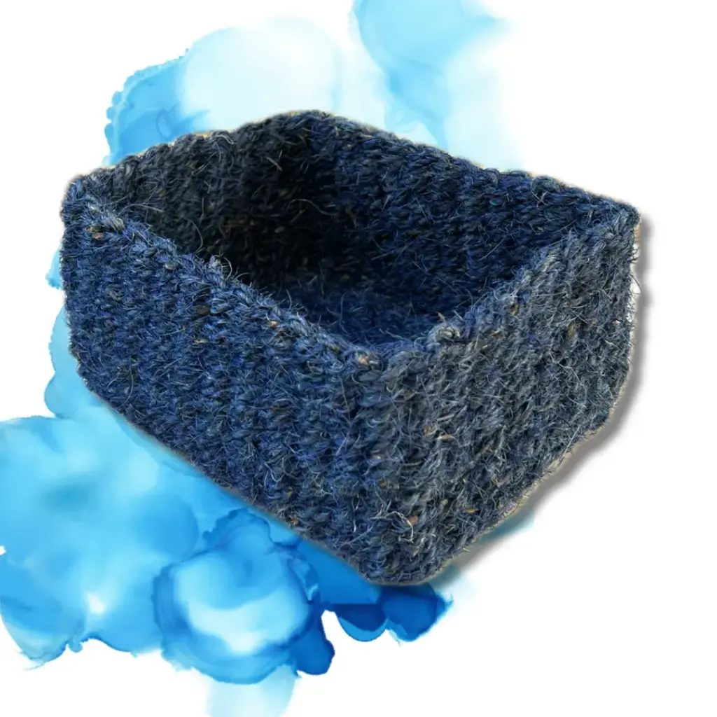 Petite Panière Rectangulaire en Coco 22x17 cm