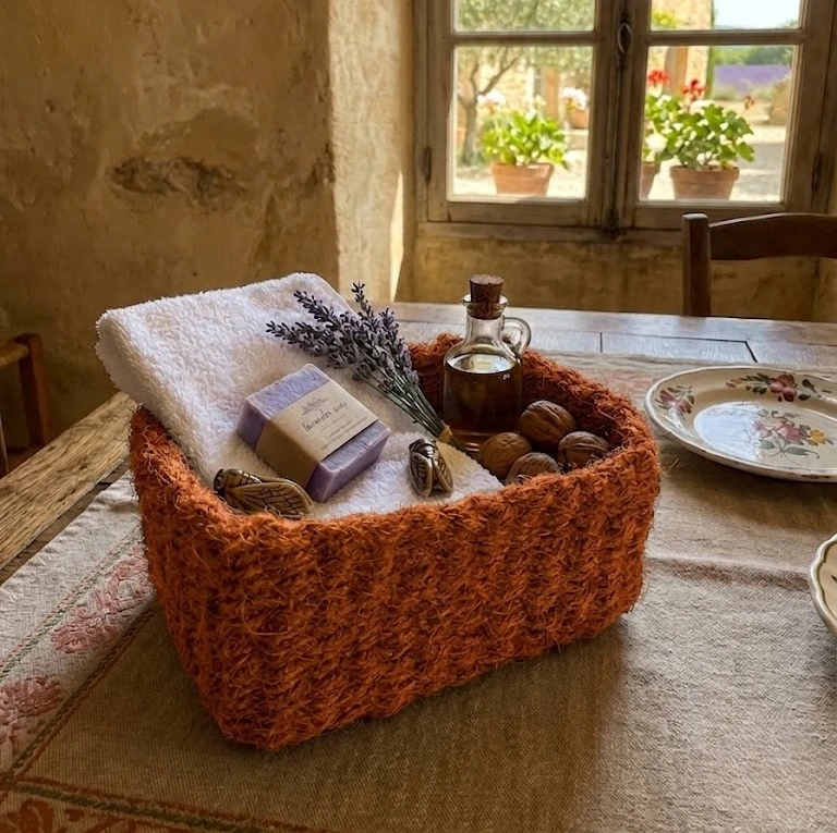 Small Rectangular Coco Basket 22x17 cm