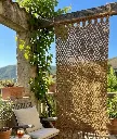 Rideau coco en macramé 100 x 185