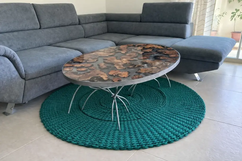Oval Scourtin 140x120 cm COLOR