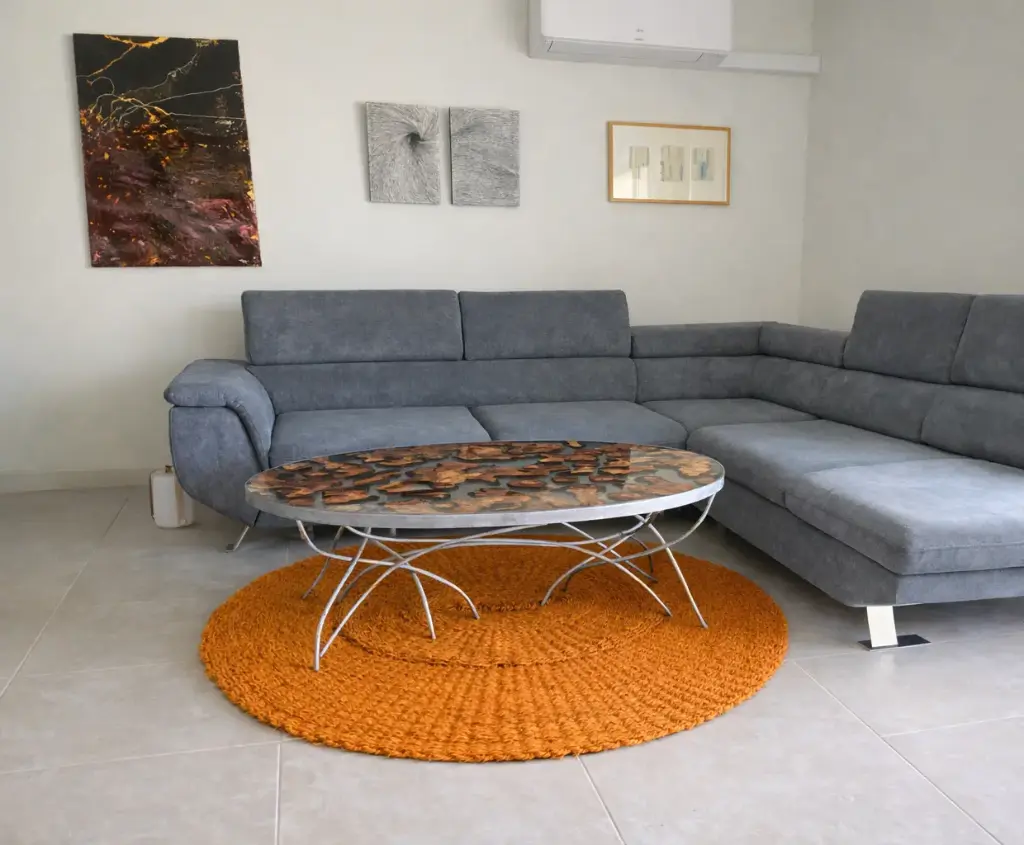 Scourtin Ovale 160x140 cm – Couleur