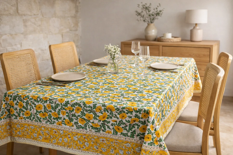 Cotton sheet/tablecloth 153x230 cm