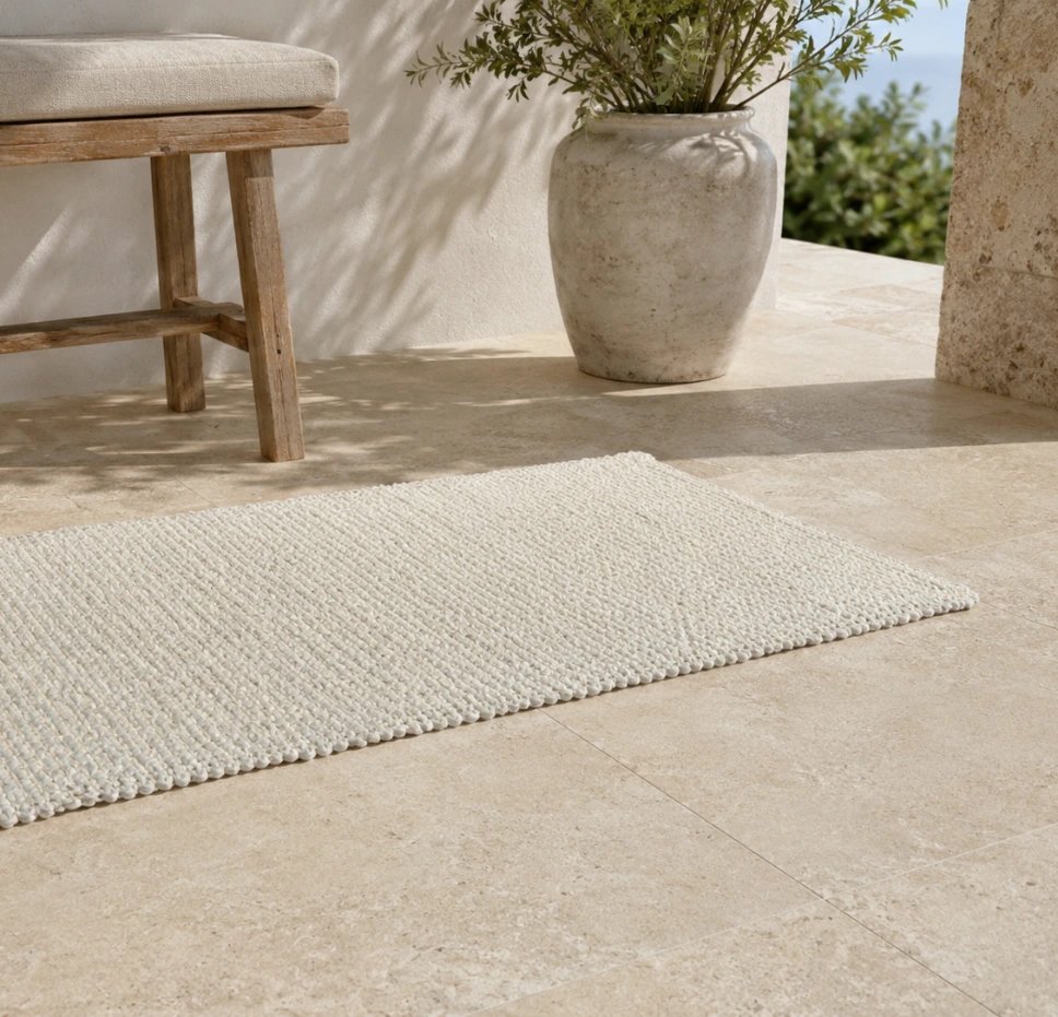 [TAP-JUTE-60X120-NAT] Tapis en jute – 60 × 120 cm (Blanc)