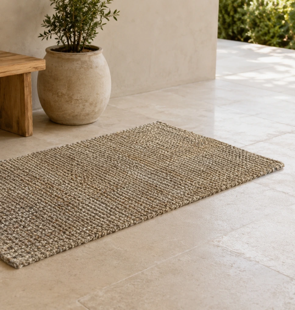 Tapis en jute – 60 × 120 cm