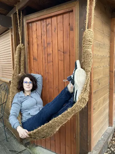 [BTK-COCO-HAMMACK] Handwoven Coconut Fiber Hammock
