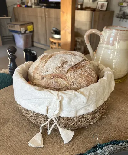 [BTK-COCO-PANIERE-A-PAIN] Panière à Pain & Housse en Coton – 100% Naturel