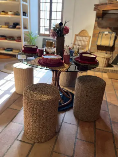 [BTK-COCO-PETIT-POUF] Small Coconut Pouf – Cylindrical 38x37 cm
