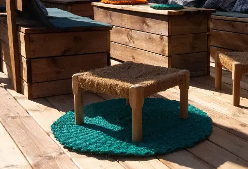 [BTK-COCO-TABOURET-NATUREL] Tabouret coco NATUREL