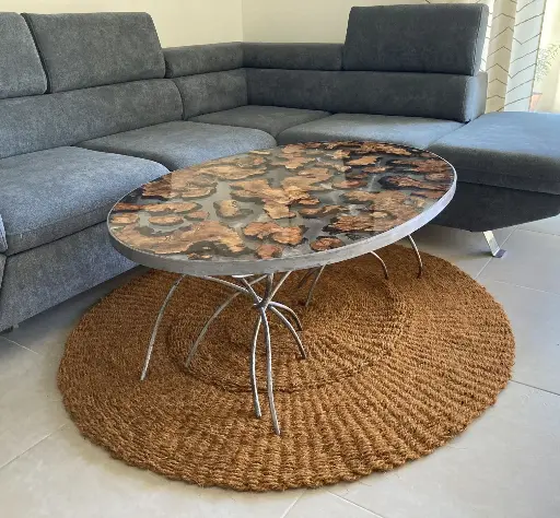 [SOV130C] Scourtin Ovale 130x110 cm COULEUR